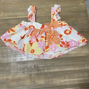 Buddy Love Pink and Orange Patterned Fabric